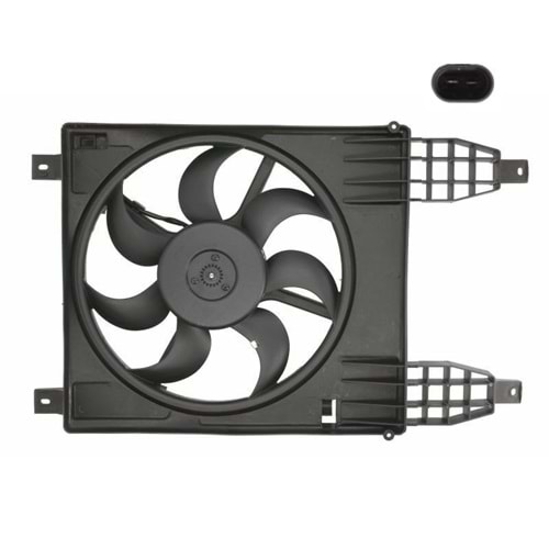 RADYATÖR FAN MOTOR VE DAVLUMBAZI KOMPLE AVEO 2 FİŞLİ -VEKA-
