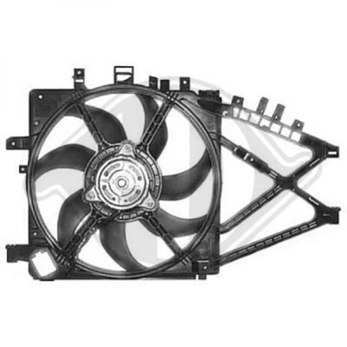 RADYATÖR FAN MOTOR VE DAVLUMBAZI KOMPLE CORSA C COMBO C 1.3 Y17DTL 3 FİŞLİ REZİSDANSLI -WINPOWER-