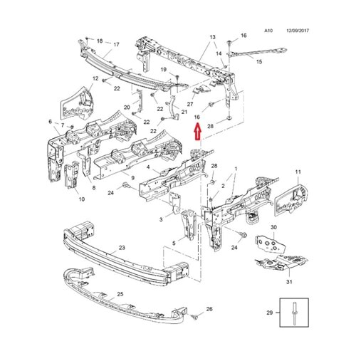 CİVATA ÖN TRAVERS ASTRA K M8 X 20 -GM- ( A10-16 )