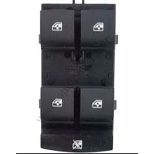 CAM AÇMA DÜĞMESİ AVEO T300 ÖN SAĞ TEKLİ SİYAH 12- -GM-