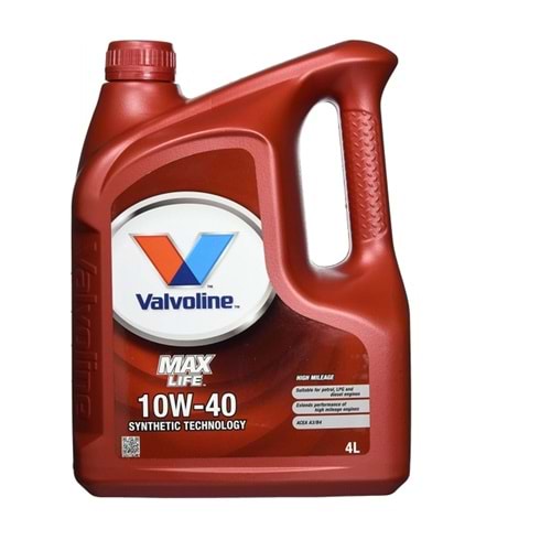 MOTOR YAĞI 10W40 MAX LIFE 4 L -VALVOLİNE-