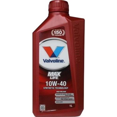 MOTOR YAĞI 10W40 MAX LIFE 1 L -VALVOLİNE-