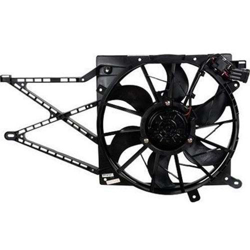 RADYATÖR FAN MOTORU VE DAVLUMBAZI KOMPLE ASTRA G (3 FİŞLİ REZİSTANSLI) 98-01 -WAX-
