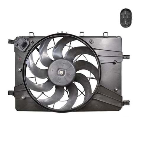 RADYATÖR FAN MOTOR VE DAVLUMBAZI KOMPLE ASTRA J CRUZE 4 FİŞLİ REZİDANSLI -MAHER-