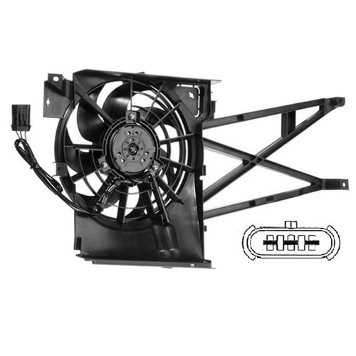 KLİMA FAN MOTOR VE DAVLUMBAZI KOMPLE VECTRA B 3 FİŞLİ -VEKA-