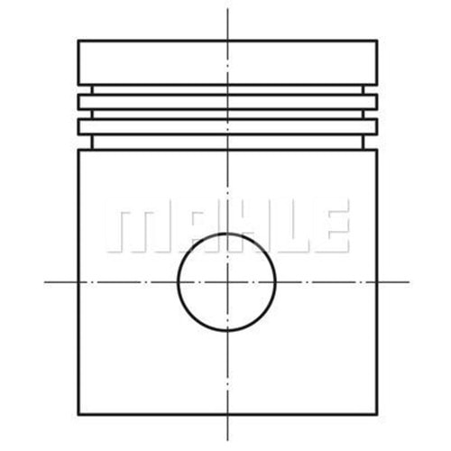 PİSTON SEKMAN OPEL X18XE X18XE1 X18XEL 80.50 MM STD -MAHLE-