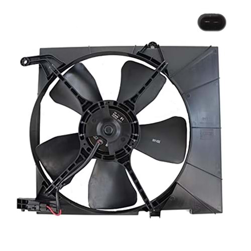 RADYATÖR FAN MOTOR VE DAVLUMBAZI KOMPLE AVEO KALOS (GENİŞ ) 2 FİŞLİ -VEKA-
