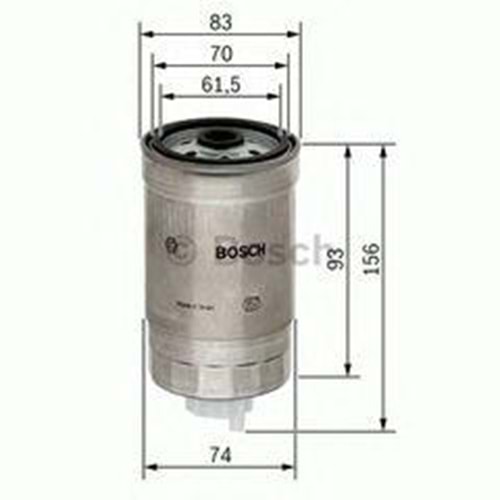 YAKIT FİLTRESİ MAZOT ASTRA F VECTRA A CORSA B 1.5 1.7D -BOSCH-