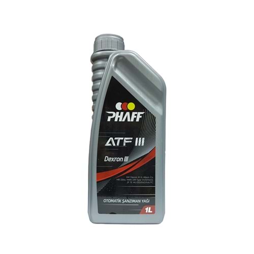 DİREKSİYON HİDROLİĞİ (ŞANZIMAN YAĞI) ATF III 1LT -PHAFF-