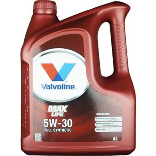 MOTOR YAĞI 5W30 MAX LIFE 4 L -VALVOLİNE-