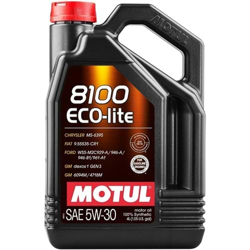 MOTOR YAĞI MOTUL 5W30 8100 ECO-LİTE DEXOS 1 4 LT -MOTUL-