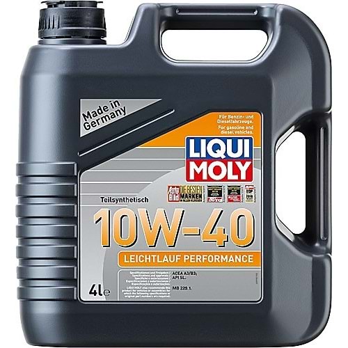 MOTOR YAĞI 10W40 LIQUI MOLY LEICHTFLAUF PERFORMANCE 4 LİTRE -LIQUIMOLY-