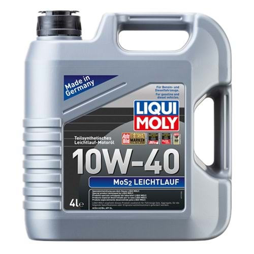 MOTOR YAĞI LIQUI MOLY 10W40 MoS2 LEICHTFLAUF 4 LİTRE -LIQUIMOLY-
