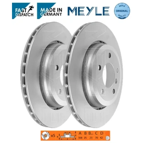FREN DİSKİ ASTRA G H ZAFİRA B 1.6 1.7 2.0 308mm ( ÖN ) 98- -MEYLE-