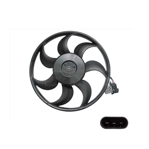 RADYATÖR FAN MOTORU ASTRA H Z16XEP 3 FİŞLİ REZİSTANSLI -KALE-