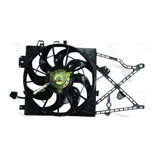 RADYATÖR FAN MOTOR VE DAVLUMBAZI KOMPLE VECTRA B 3 FİŞLİ -METTE-