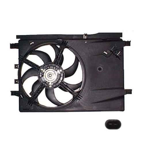 RADYATÖR FAN MOTOR VE DAVLUMBAZI KOMPLE CORSA D 1.2 1.4 2 FİŞLİ -SEGER-