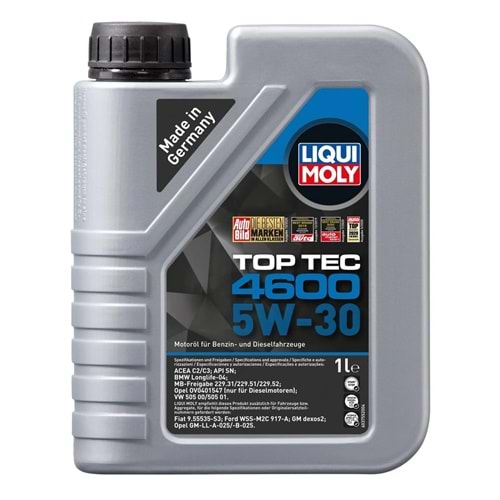 MOTOR YAĞI LIQUIMOLY 5W30 TOP TECH DEXOS II 1 LT -LIQUIMOLY-