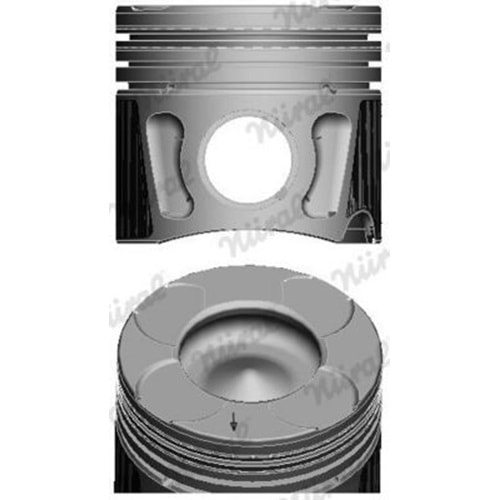 PİSTON SEKMAN TAKIM 1.3 A13DTE 69.60MM 75PS EURO 5 (STD) -NURAL-