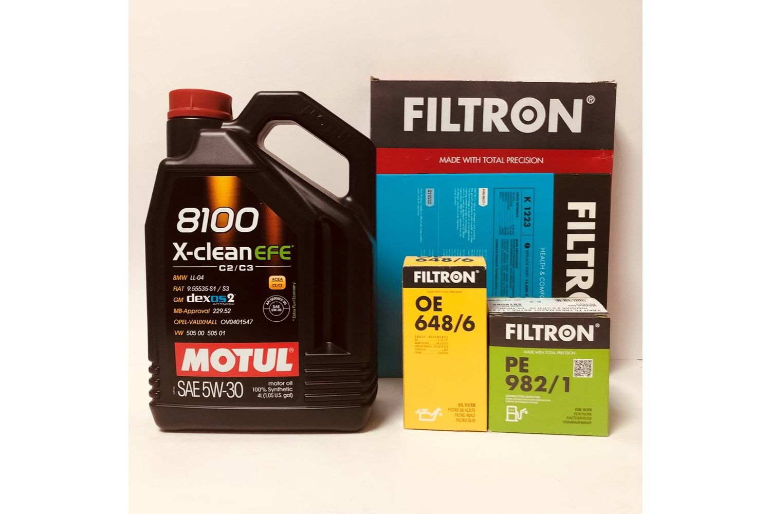 OPEL Astra J 1.6 2010 - 2019 Arası Benzinli Bakım Set Motul 5W30 Yağ Filtron Filtre