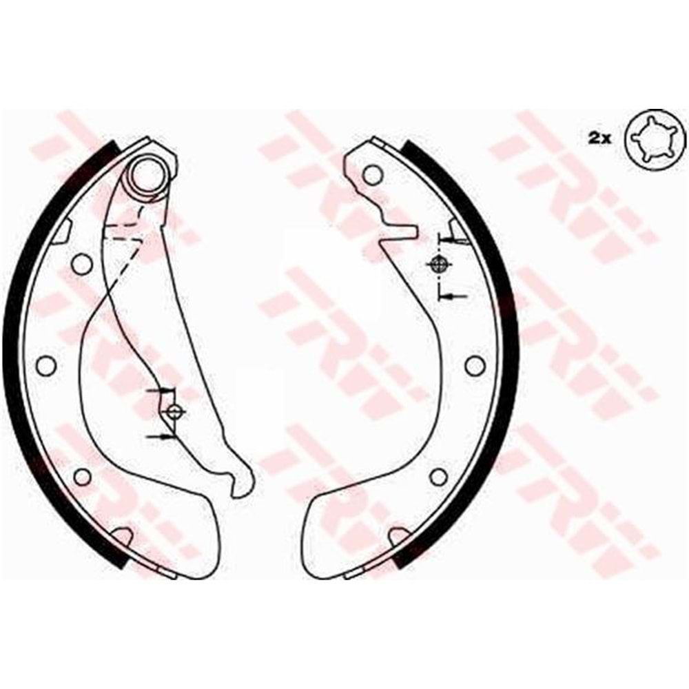FREN BALATASI ASTRA F CORSA B C TİGRA (PABUÇ)(ARKA) 93- -TRW-