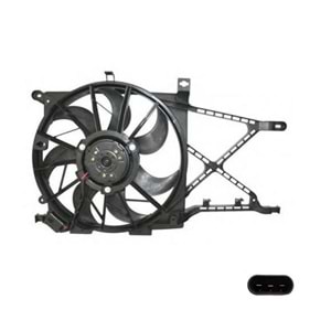 RADYATÖR FAN MOTOR VE DAVLUMBAZI KOMPLE ASRA H Z16XEP 3FİŞLİ REZİSTANSLI -KORE-