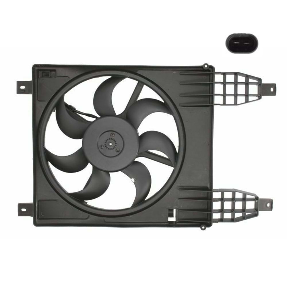 RADYATÖR FAN MOTOR VE DAVLUMBAZI KOMPLE AVEO 2 FİŞLİ -VEKA-