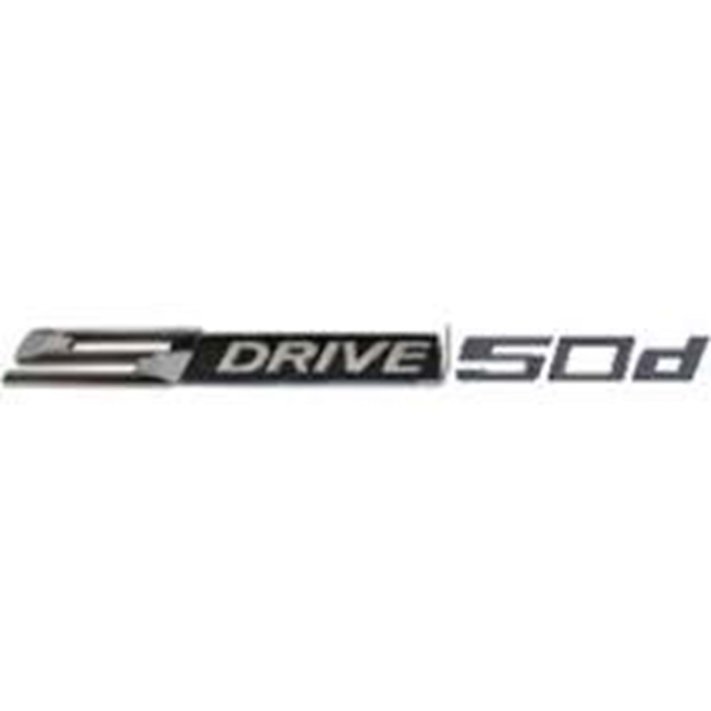 YAZI (sDrive 50d) ARKA BAGAJ YAZISI SİYAH -ORPA-