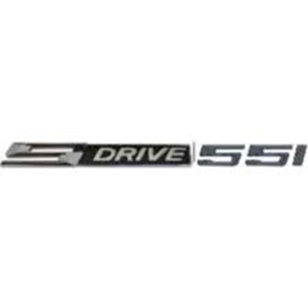 Yazı (sDrive 55i) Arka Bagaj Yazısı Siyah -ORPA-