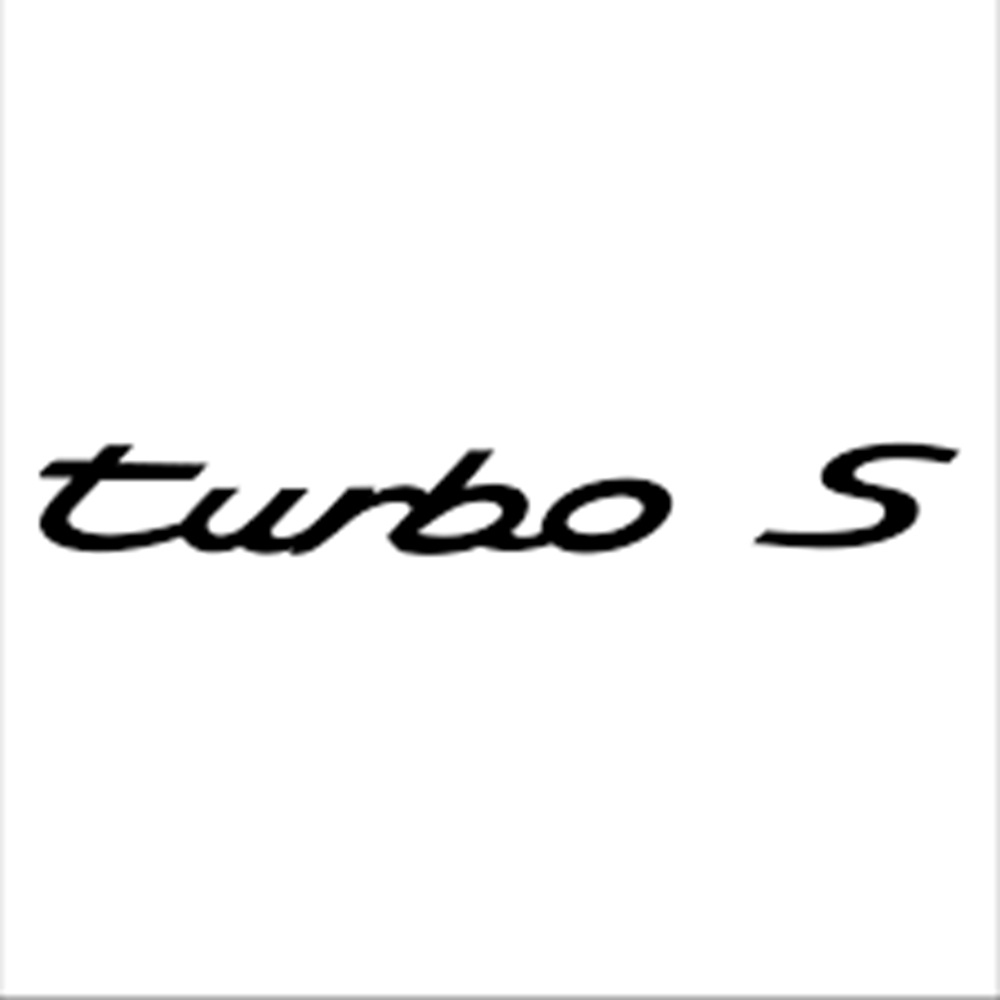 YAZI TURBO S SİYAH (3X25CM) PORSCHE -ORPA-