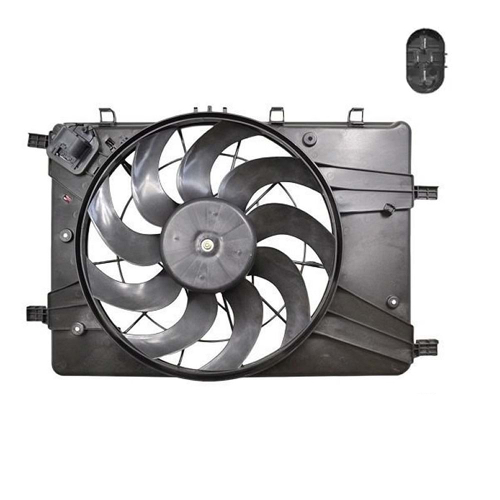 RADYATÖR FAN MOTOR VE DAVLUMBAZI KOMPLE ASTRA J CRUZE 4 FİŞLİ REZİDANSLI -MTS-