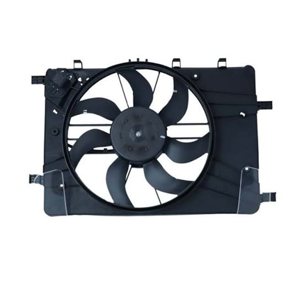 RADYATÖR FAN MOTORU VE DAVLUMBAZI KOMPLE ASTRA J A16LET A16DTH 4 FİŞ REZİSTANSLI -WISCO-