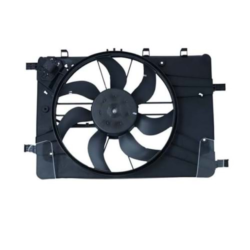 RADYATÖR FAN MOTORU VE DAVLUMBAZI KOMPLE ASTRA J A16LET A16DTH 4 FİŞ REZİSTANSLI -WISCO-