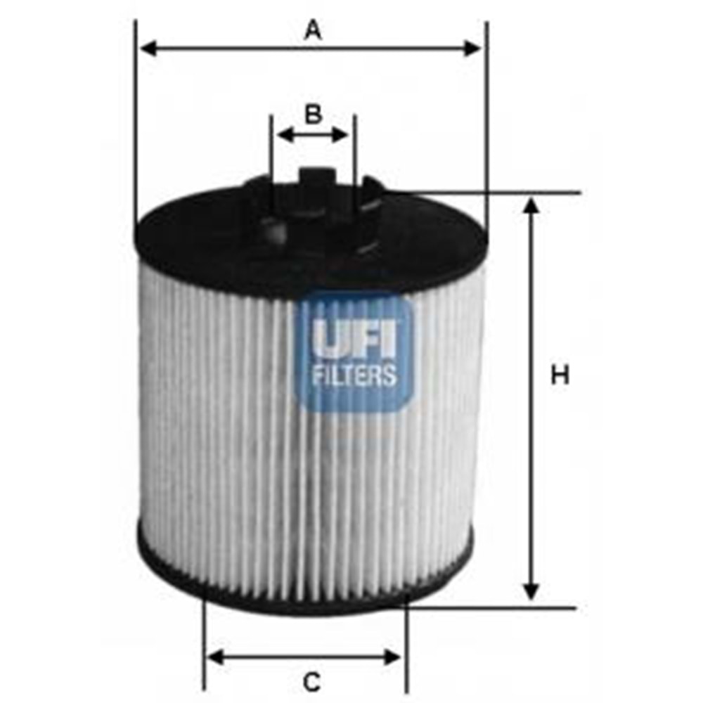 YAĞ FİLTRESİ ASTRA H J CORSA D 1.2 1.4 1.6 04- -UFI-