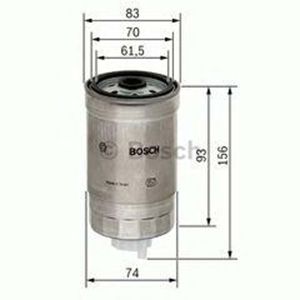 YAKIT FİLTRESİ MAZOT ASTRA F VECTRA A CORSA B 1.5 1.7D -BOSCH-