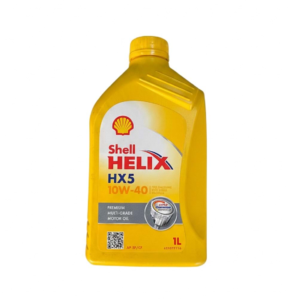 MOTOR YAĞI SHELL 10W40 HX5 1 LT -SHELL-