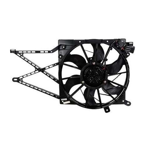 RADYATÖR FAN MOTORU VE DAVLUMBAZI KOMPLE ASTRA G (3 FİŞLİ REZİSTANSLI) 98-01 -KALE-